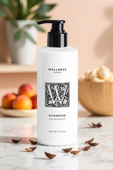 Wellness Exclusive White Tea & Apricot Shampoo 380 ml – Beyaz Çay ve Kayısı Özlü Bakım Şampuanı - 2