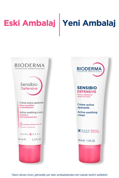 Bioderma Sensibio Defensive Hassas Normal Ciltler Antioksidan E Vitamini Nemlendirici Bakım Kremi 40 ml - Resim 2
