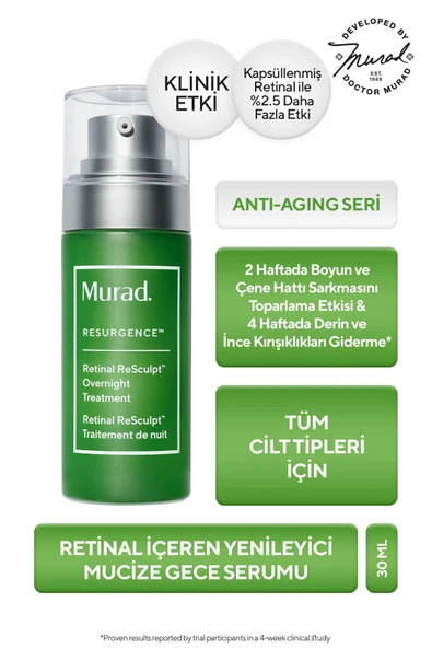 Murad Yenileyici, Sıkılaştırıcı Retinal İçeren Gece Serumu, 30ml ürün görseli 1