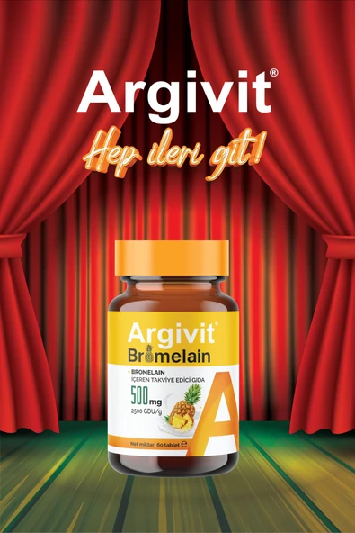 Argivit Bromelain Içeren Takviye Edici Gıda 500 Mg 60 Tablet - Resim 3