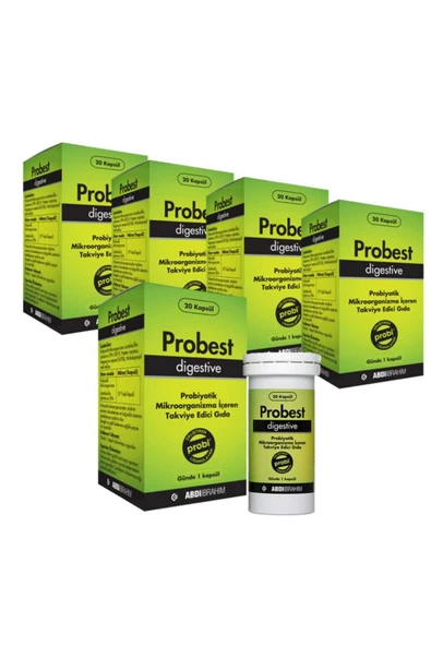 Probest Probiyotik Digestive 20 Kapsül 5 Adet ürün görseli 1