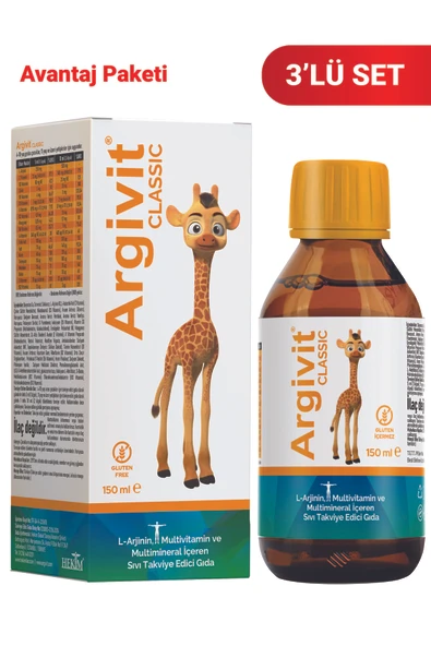 Argivit Multivitamin 150 Ml Şurup 3 Adet. ürün görseli 1