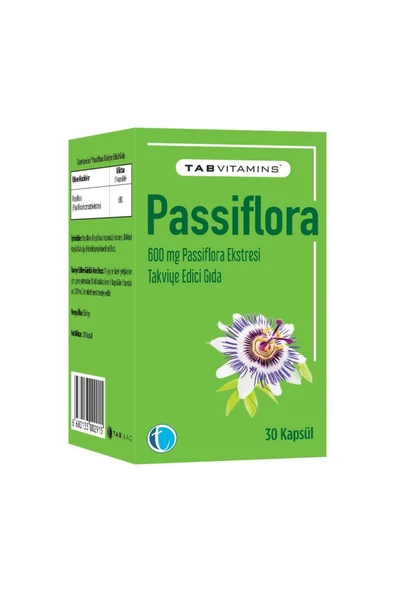 Tab İlaç Passiflora 30 Kapsül ürün görseli 1