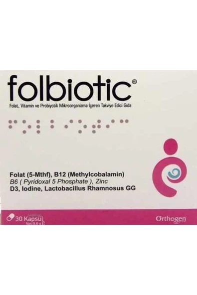 Orthogen Folbiotic Folik Asit 30 Kapsül ürün görseli 1