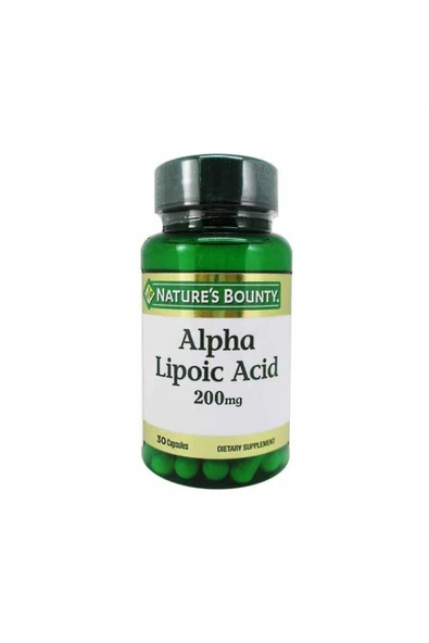 Nature's Bounty Alpha Lipoic Acid 200 Mg 30 Kapsül ürün görseli 1