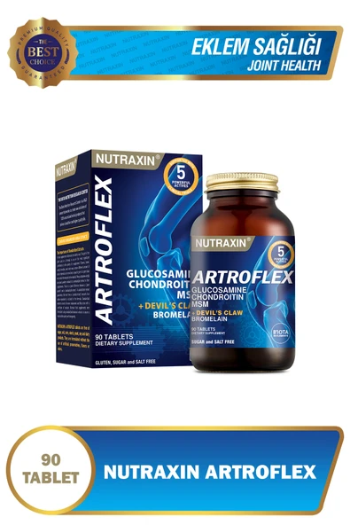 Nutraxin Artroflex 90 Tablet - Glukozamin Kondroitin MSM Bromelain Şeytan pençesi ürün görseli 1