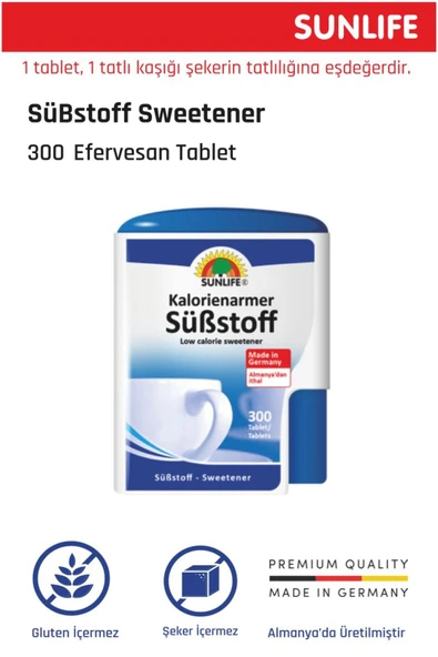 Sunlife Sweetener Tatlandırıcı 300 Tablet ürün görseli