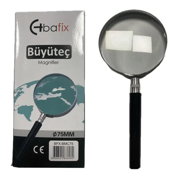 Bafix Büyüteç Cam Metal Çerçeveli 75 Mm Bfx-Bmc75 ürün görseli 1