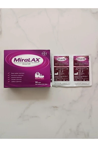 Miralax Oral Solüsyon Makrogol 3350 Tek Kullanımlık 10 Saşe ürün görseli 1