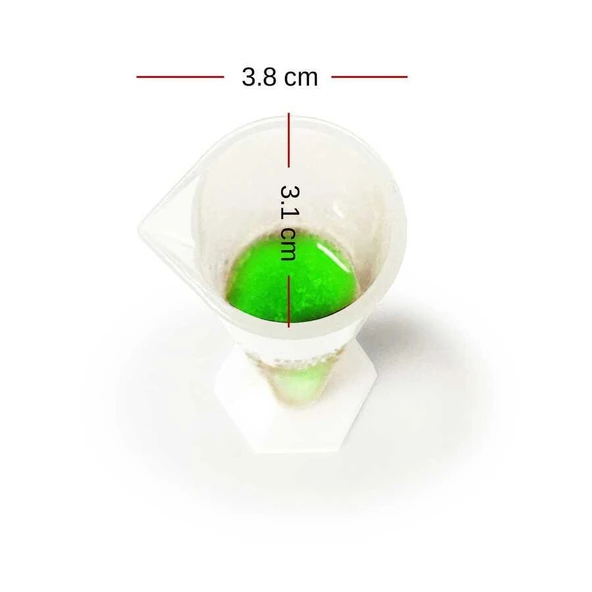 ISOLAB 100ml Plastik Mezür Kabartma Skala - 3