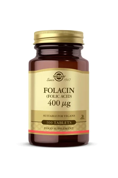 Solgar Folacin 400MCG 100 Tablet - (SKT: 02/2027) ürün görseli