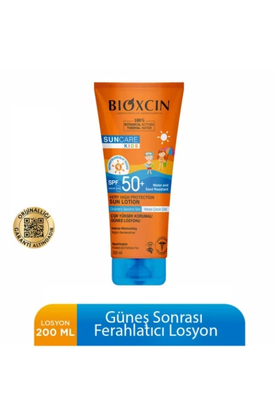 Bioxcin Sun Care Çok Çok Yüksek Korumalı Çocuk Güneş Losyonu 50 Spf - % 100 Botanik Aktif 200 ml ürün görseli