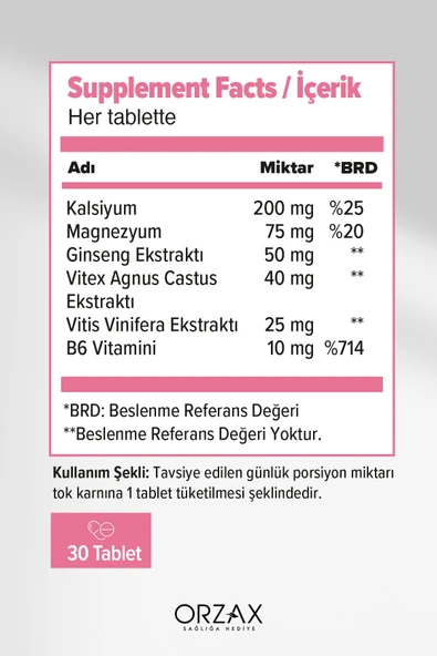 Orzax Orzax Feminex 30 Tablet - Resim 2