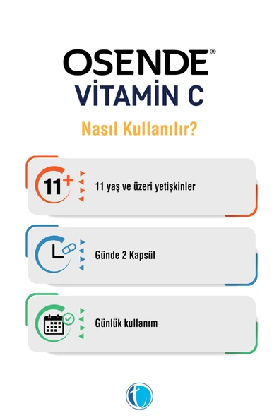 Tab İlaç Vitamin C 500 mg 60 Bitkisel Kapsül - Resim 3