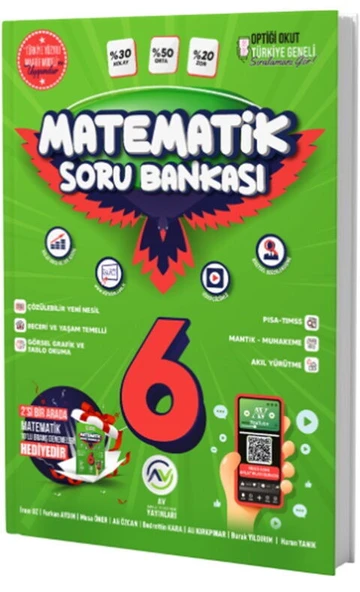 Av Yayınları 6. Sınıf Matematik Soru Bankası ürün görseli