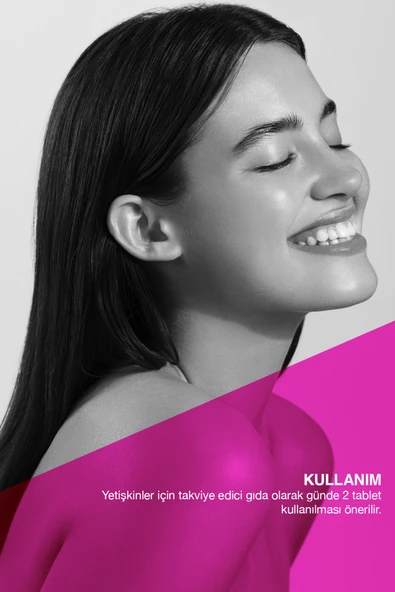 Bioxcin Women's Skin 30 Tbl - Glutatyon, Elastin, Biotin, Çinko, Kolajen, Hya Asit, Magnezyum, Cilt Vitamini - Resim 2