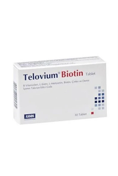 Assos Telovium Biotin 30 Tablet ürün görseli 1