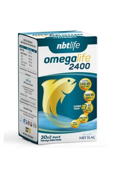 NBT Life Life Omega Life 2400 Balık Yağı 60 Kapsül ürün görseli 1