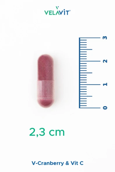 Velavit V-Cranberry & Vit C 30 Kapsül - Resim 3