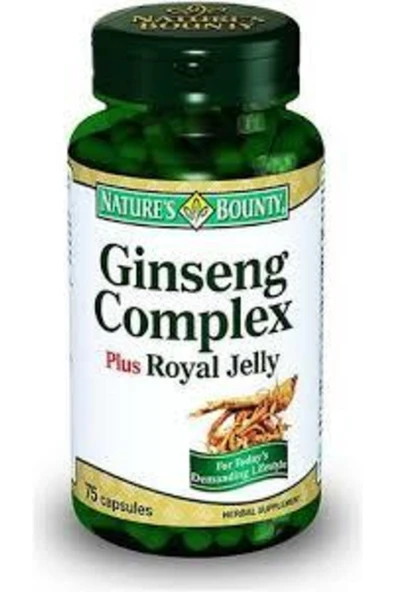 Nature's Bounty Ginseng Complex Plus Royal Jelly 75 Kapsül ürün görseli 1