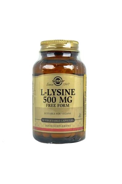 Solgar L-Lysine 500 mg 50 Kapsül ürün görseli 1
