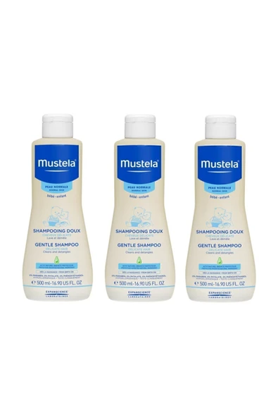 Mustela Gentle Shampoo Bebek Şampuanı 500 ml X 3 Adet ürün görseli 1