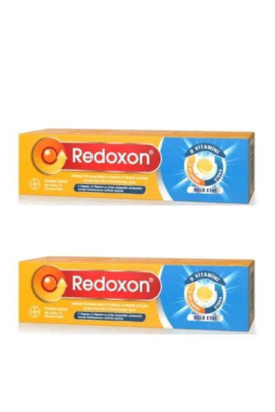 Redoxon Üçlü Etki C Vitamini D Vitamini Çinko Efervesan 15 Tablet - 2 'li ürün görseli 1