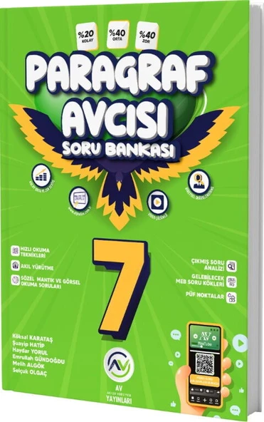 Av Yayınları 7. Sınıf Paragraf Soru Avcısı Soru Bankası ürün görseli