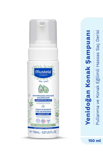 Mustela Yenidoğan Köpük Şampuan 150 ml ürün görseli