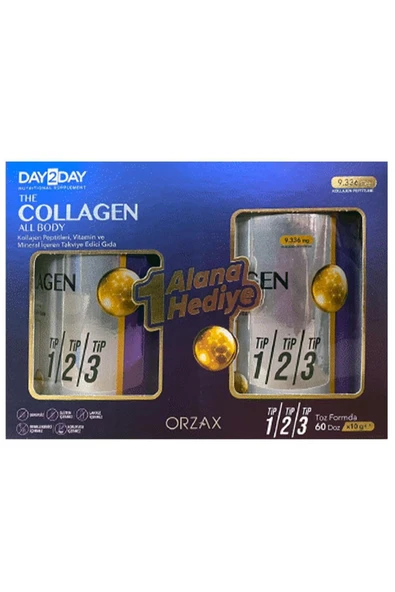 Orzax The Collagen All Body Toz 300 gr - 1 Alana 1 Bedava 8697595876237 ürün görseli 1