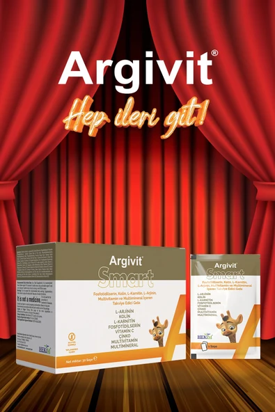 Argivit Smart Fosfotidilserin, Kolin, L-Karnitin, L-Arjinin, Multivitamin ve Multimineral 30 Saşe - Resim 2