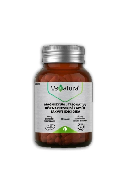 VeNatura Magnezyum L-Treonat ve Köknar Ekstresi 90 Kapsül ürün görseli 1
