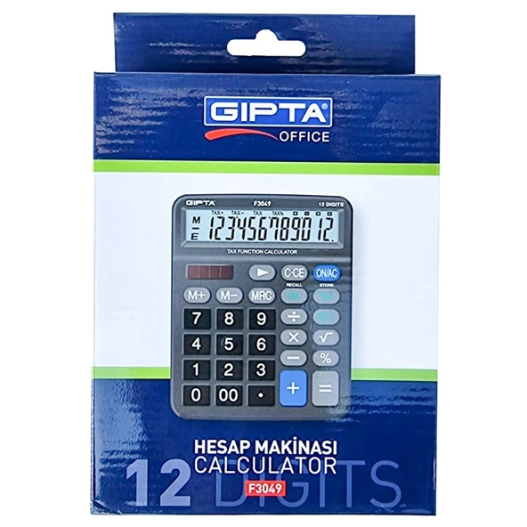 Gıpta Hesap Makinasi 12hn Vergi Fonks Masa Tipi - Resim 2