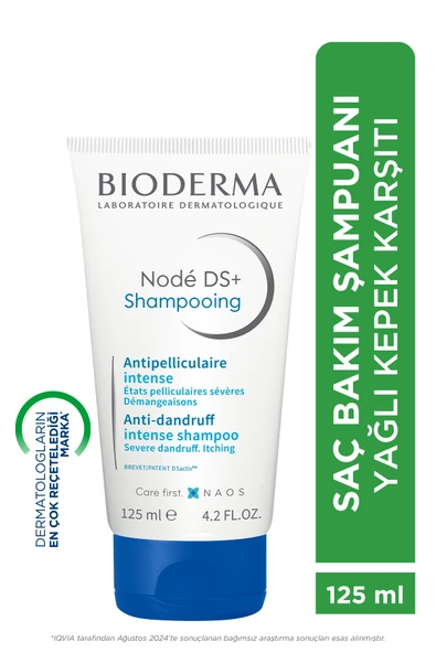 Bioderma Node DS+ Yağlı Kepeğe Karşı Etkili Deterjan İçermeyen Saç Bakım Şampuanı 125 ml ürün görseli 1