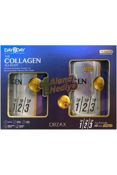 Orzax The Collagen All Body Toz 300 gr - 1 Alana 1 Bedava 8697595876237 - Resim 2