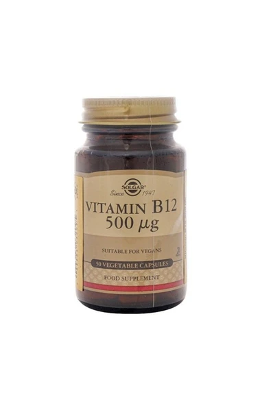 Solgar Vitamin B-12 500mcg 50 Tablet ürün görseli 1
