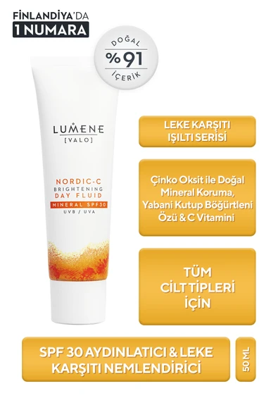 Lumene Brightening Day Fluid Mineral Spf30 - Vitamin-c Aydınlatıcı & Leke Karşıtı Nemlendirici Spf30 50 ml ürün görseli 1