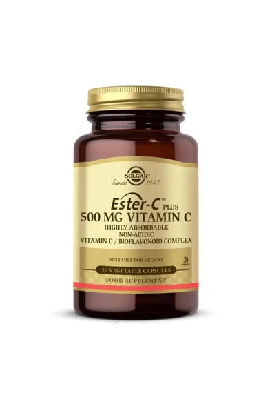 Solgar Ester-C Plus 500 mg 50 Kapsül ürün görseli 1