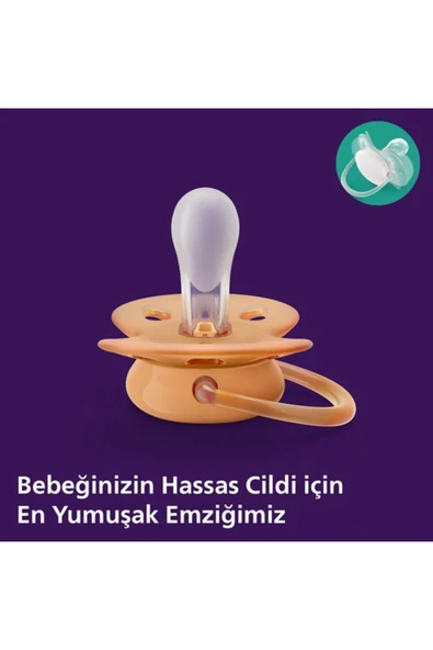 Philips Avent Avent Emzik Scf091/18 Ultra Yumuşak Emzik 6-18 Ay 2Li Kız*6 - Resim 3