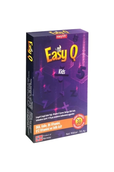 Easyvit Easy Q Kids Çiğnenebilir 30 Tablet ürün görseli 1