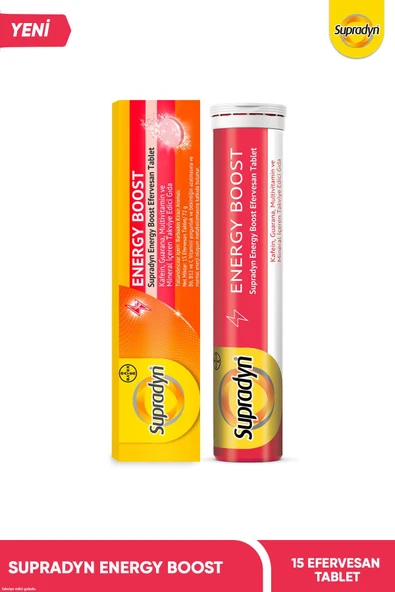 Supradyn Energy Boost Efervesan Tablet l Kafein, Guarana, Multivitamin ve Mineral ürün görseli 1