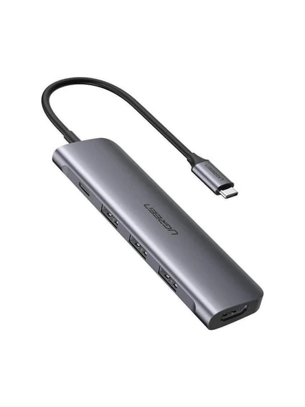 UGREEN 50209 CM136 5 in 1 USB C to 4K HDMI USB 3.0 Hub Çoklayıcı 100W PD Şarj Desteği 5GB/s Veri Akt
