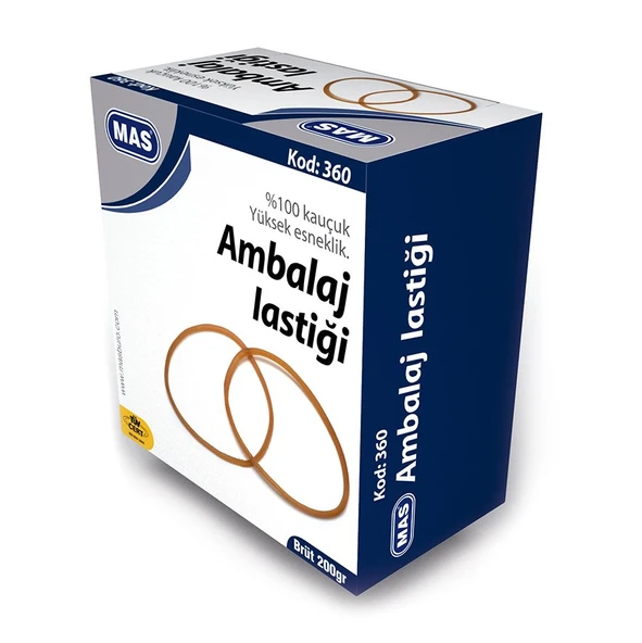 Mas Ambalaj Lastik Kutu %100 Kauçuk 200 Gr 360 - 1