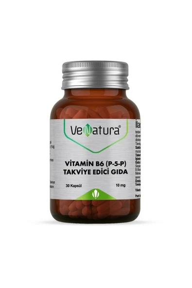 VeNatura Vitamin B6 (P-5-P PİRİDOKSAL 5′-FOSFAT) 30 Kapsül ürün görseli 1