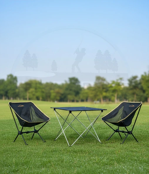 Yek Outdoor Pratik 2 Kişilik Kamp Masa & Sandalye Seti