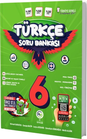 Av Yayınları 6. Sınıf Türkçe Soru Bankası ürün görseli