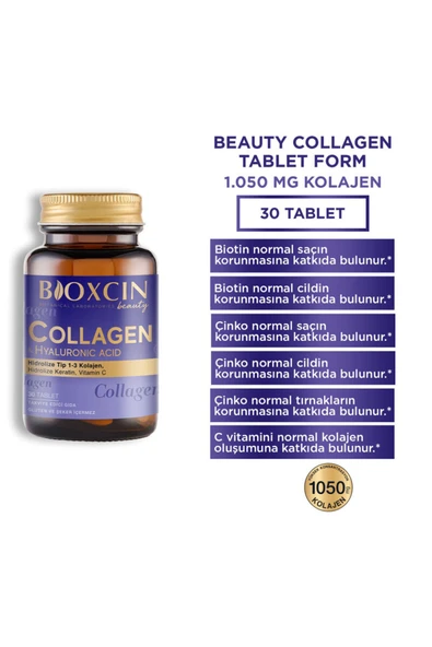 Bioxcin Beauty Collagen 30 Tablet - Tip1 Tip 3 Hidrolize Kolajen - Resim 2