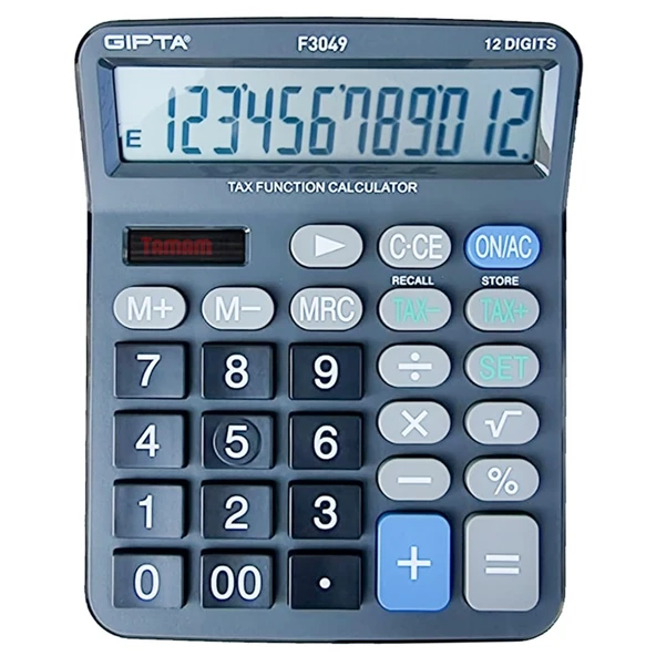 Gıpta Hesap Makinasi 12hn Vergi Fonks Masa Tipi ürün görseli 1