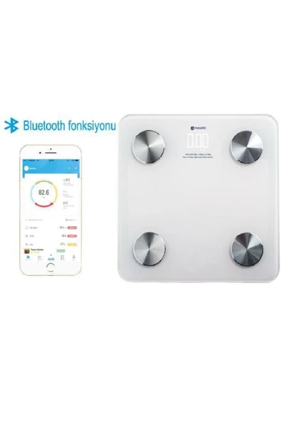 Mesilife Vücut Analiz Baskülü (yağ-kas-kemik-kolari-bm) Bluetooth Özellikli - Resim 3