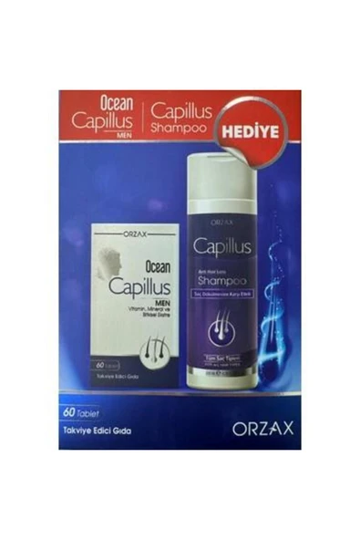 Orzax Capillus Men 60 Tablet Şampuan Hediyeli ürün görseli 1